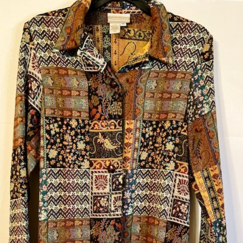 Coldwater Creek Viscose Shirt size Medium